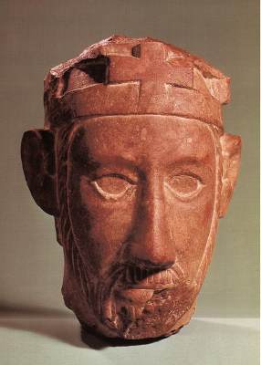 A King,  ca 1200, original from Kolocsa Cathedral Hungarian National Gallery Budapest, 53.364
